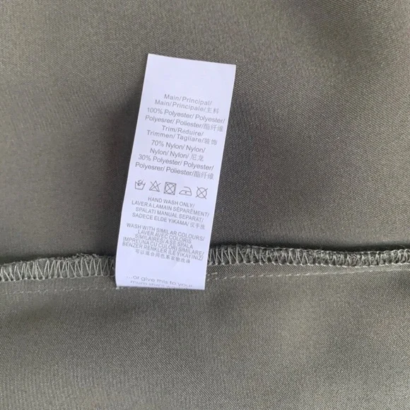 Missguided  Cami Top With  Lace Bralet Dark Green Khaki Strappy Sleeveless UK  8 - Picture 10 of 13